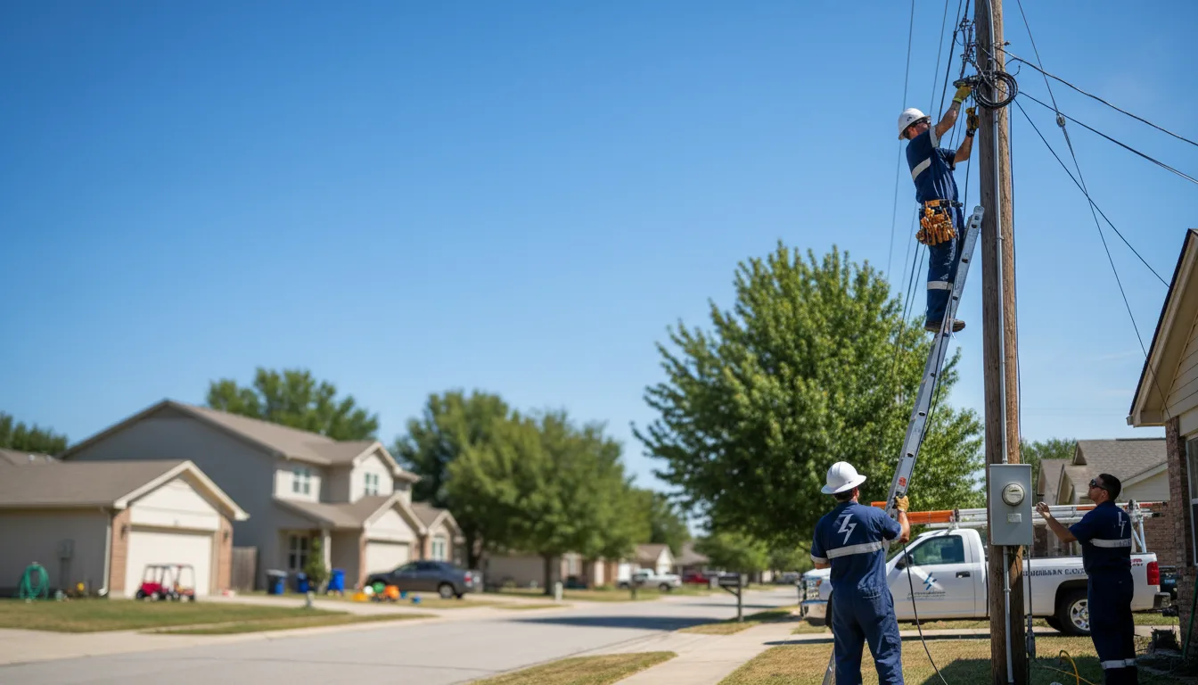 Residential electrician providing installation services in Ayr, NE